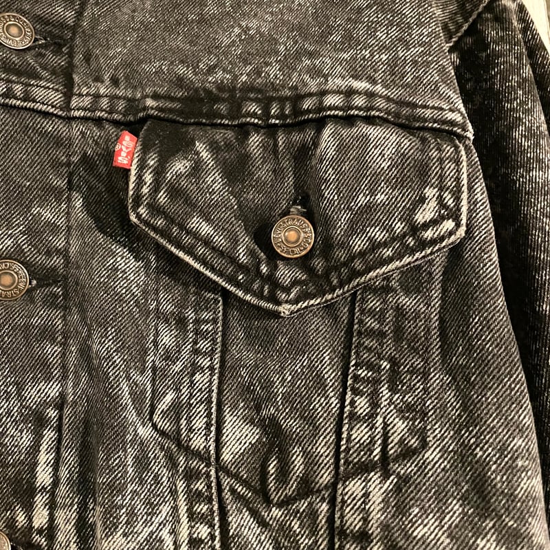 80s~ Levi's 70417 9420 ブラック デニムジャケット ネル 80s~ Levi's 70417 9420 ブラック デニムジャケット ネル