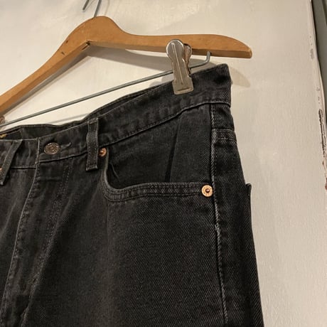 90s　Levis 517　ブーツカットデニム　ブラック　32×32　USA製　リーバイス　フレアパンツ　(S2990)