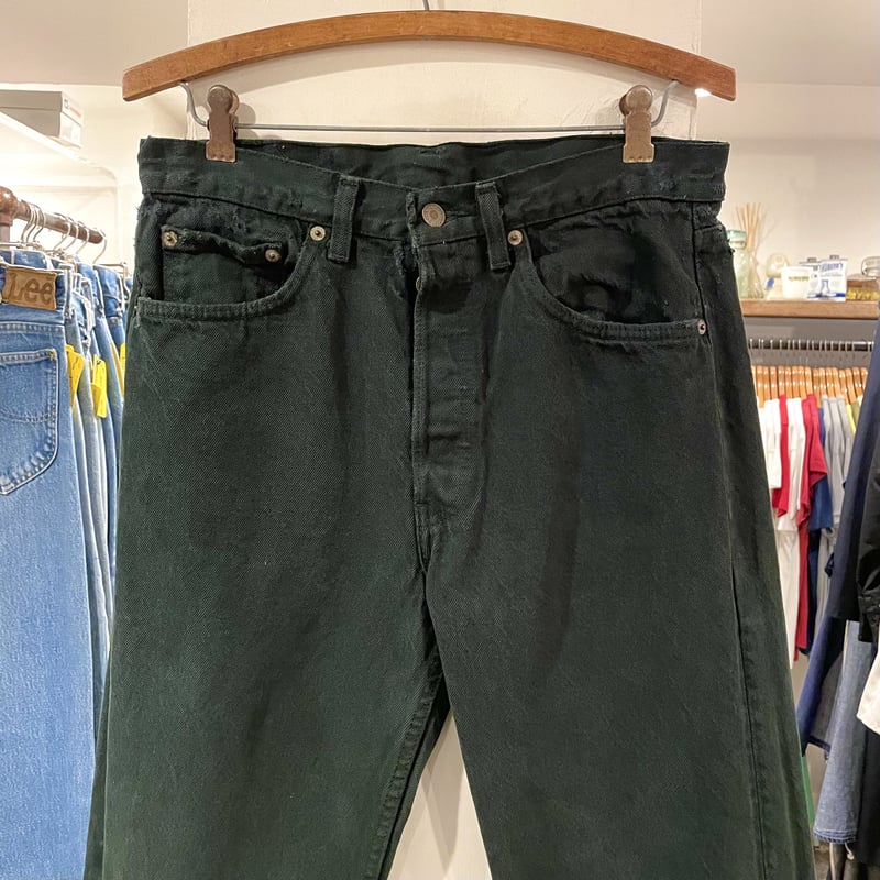 Levi's 501 90年代 リーバイス501 後染めグリーンデニム USA製 Levi's 501 90年代 リーバイス501 後染めグリーンデニム USA製