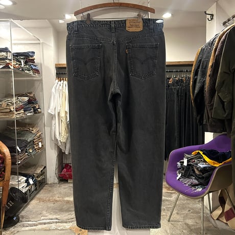 90s　Levi's 40550 4159　リーバイス　ブラックデニムパンツ　38×29 ½　USA製　1997年　(S4337)