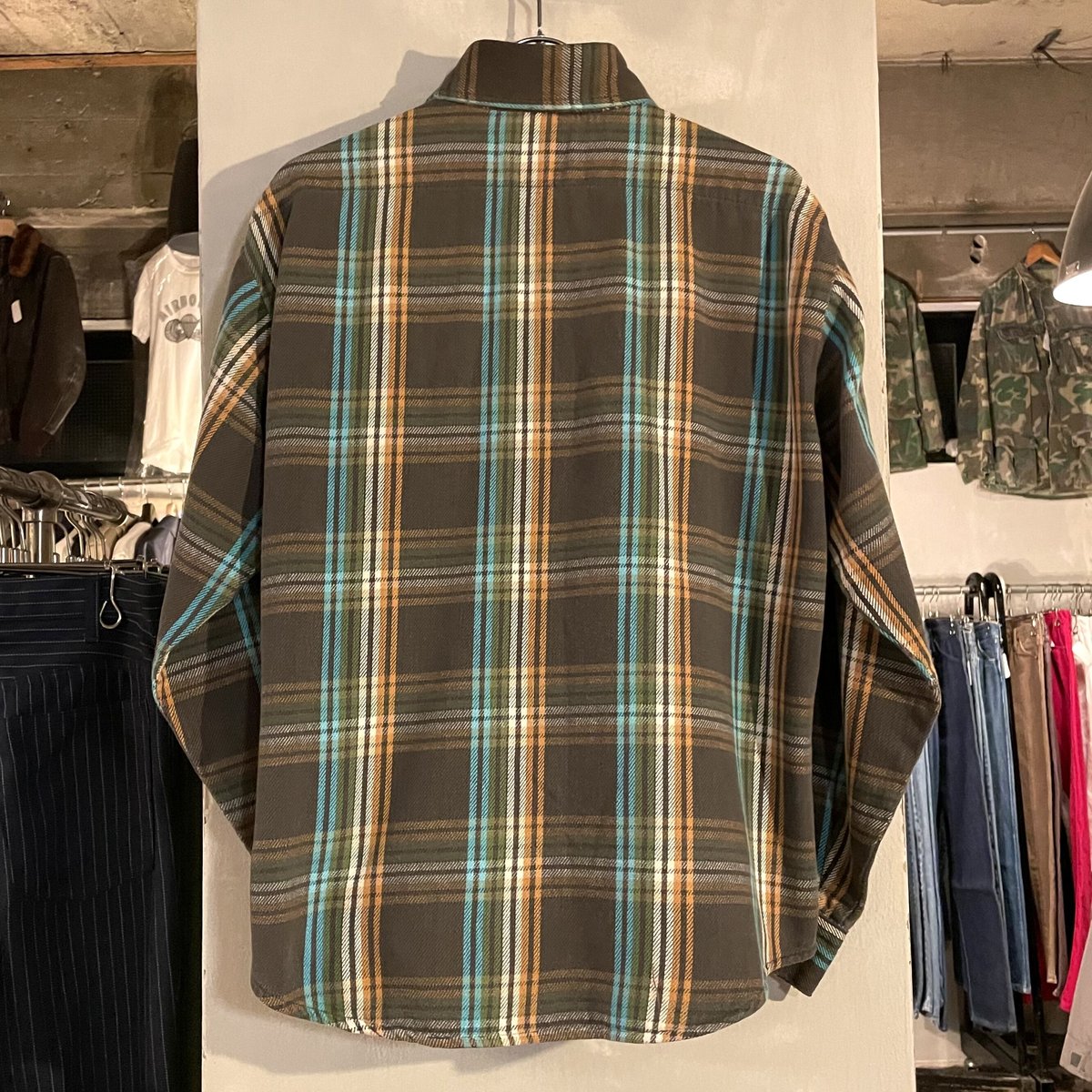80s FIVE BROTHER ネルシャツ ファイブブラザー USA製 コットンシャツ