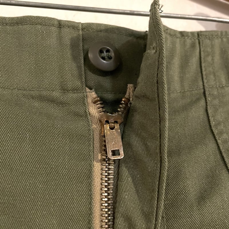 美品　80s US army ベイカーパンツ　biker カーキ　ファティーグ 80's US.ARMY ベイカーパンツ “32×35” - used&vintage box Hi-smile