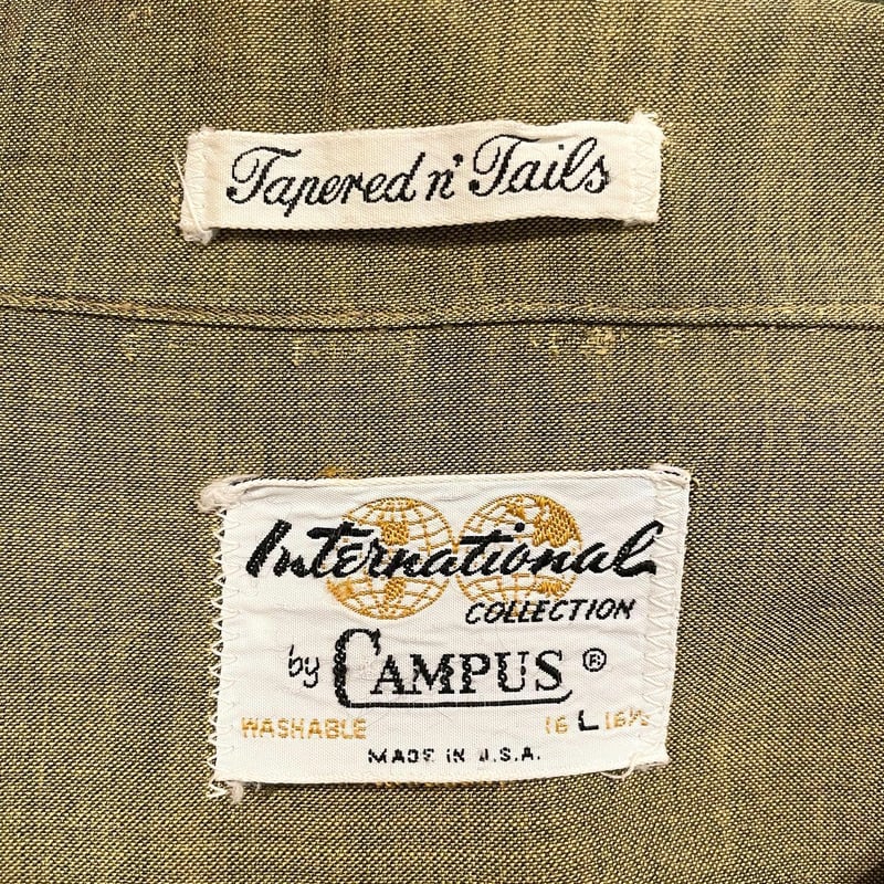 CAMPUS 60s USA製 ヴィンテージ レーヨンウエスタンシャツ