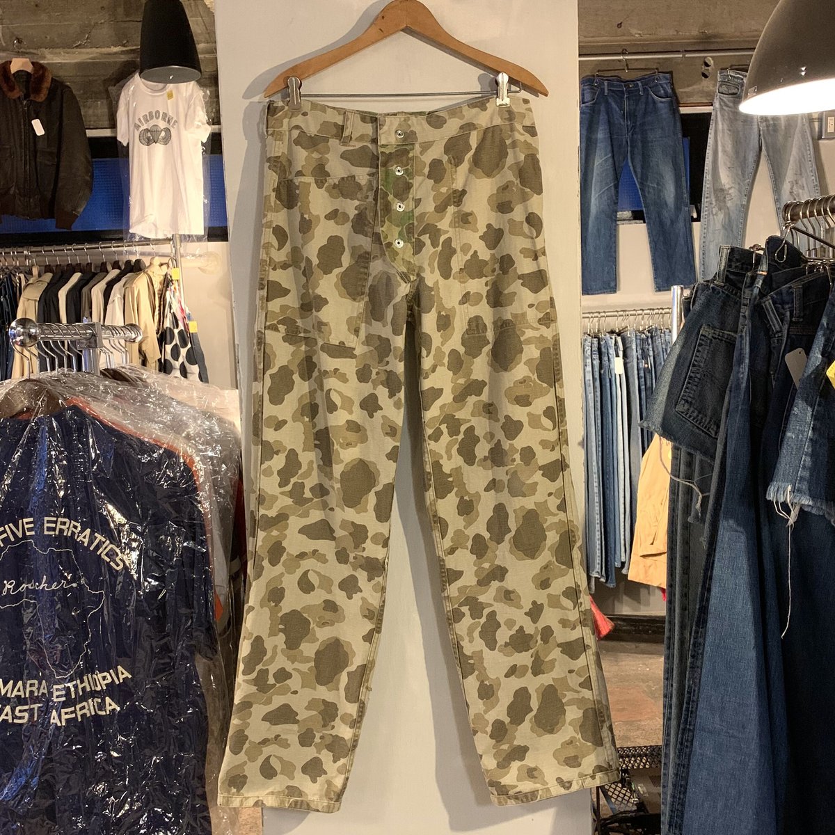 40s USMC P-42 HBT Pants 1stモデル ダックハンターカモ 40s USMC P-42 HBT Pants 1stモデル ダックハンターカモ