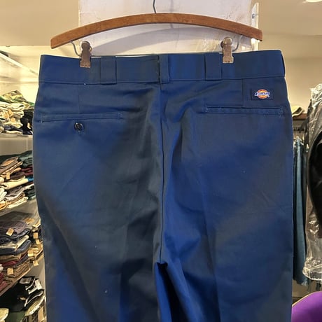 90s　Dickies 874　ワークパンツ　ディッキーズ　ネイビー　35×30　USA製　(S3974)