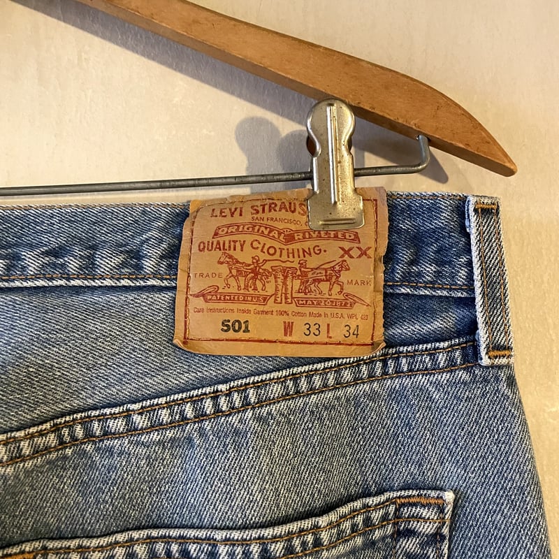 00s Levi's 501 リーバイス デニムパンツ 32×33 USA製 ボタン裏