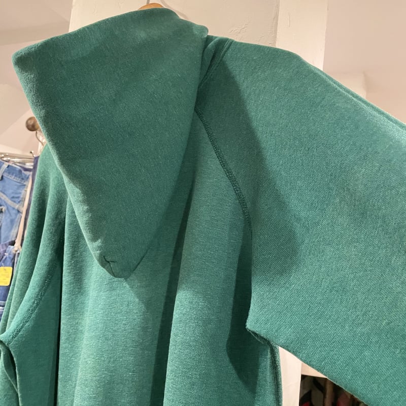 Champion 80s トリコタグ フロッキープリント スウェットパーカー USA