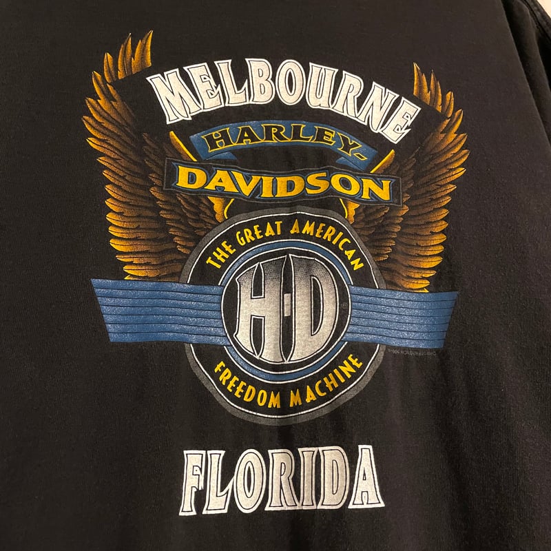 90s HARLEY-DAVIDSON S/S Tシャツ ハーレーT サンダー USA製 Si