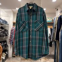 80s　ST JOHN’S BAY　L/S ネルシャツ　USA製　Size L　セント ジョンズ ベイ　コットンシャツ　(S4878)