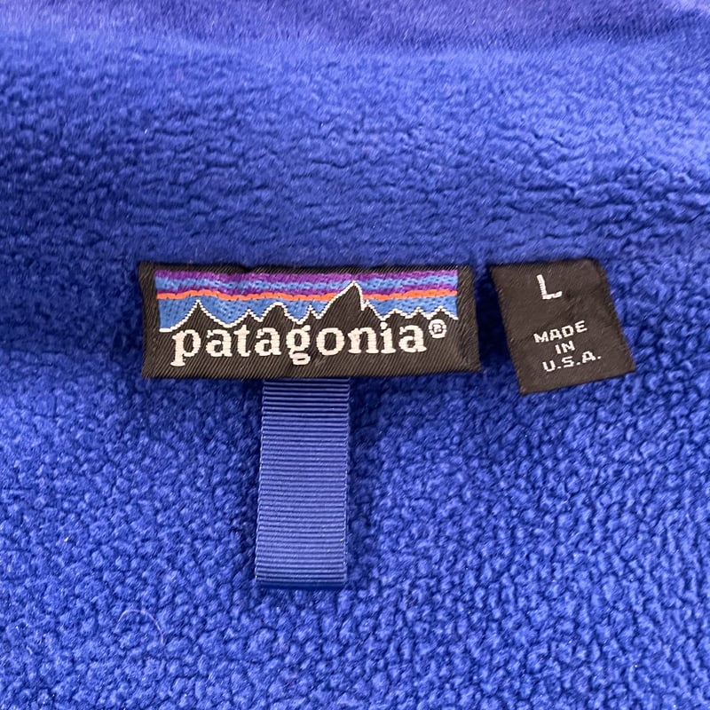 USA製 パタゴニア　シェルドシンチラジャケット　Lサイズ USA製【パタゴニア】patagonia【紺×グレー】【シェルドシンチラ