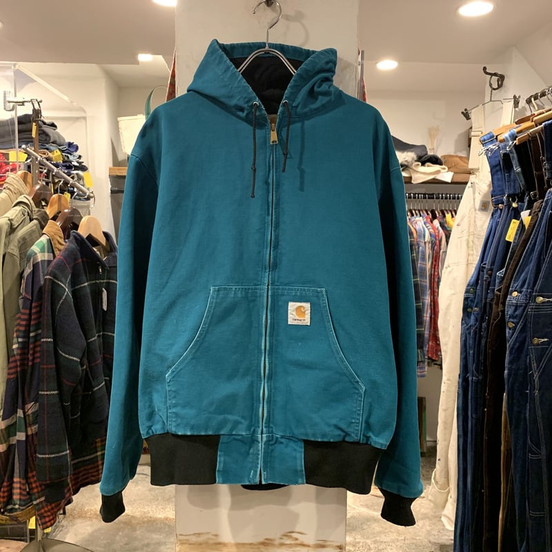 80s Carhartt カーハート アクティブジャケット ターコイズブルー ...