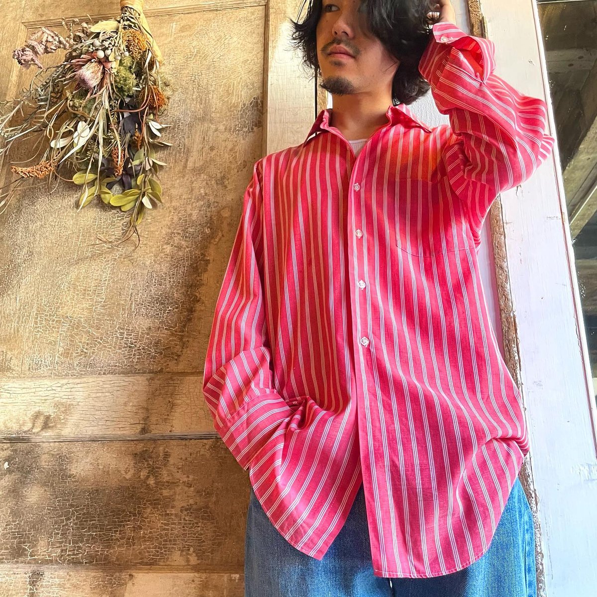 60s vintage ARROW ペイズリーシャツ L-
