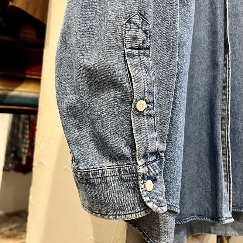 90s Ralph Lauren L/Sデニムシャツ ラルフローレン ボタンダウン