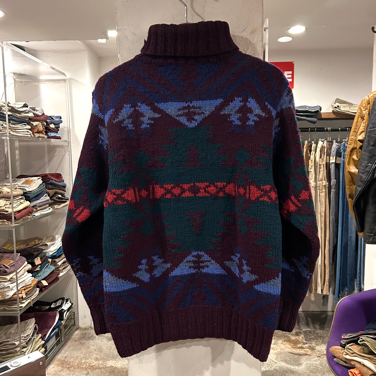 Ralph Lauren ウールセーター ラルフローレン タートルネック 総 Ralph Lauren ウールセーター ラルフローレン タートルネック 総