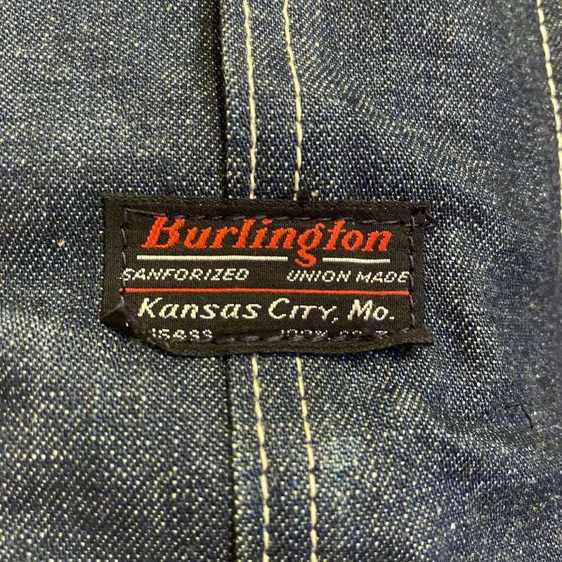 60s Burlington デニムカバーオール DEAD STOCK UNION MADE