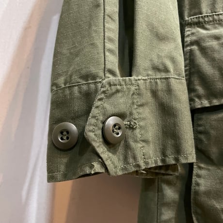 60s　US ARMY　JUNGLE FATIGUE JACKET　5th Type　Size S-R　ジャングル ファティーグジャケット　リップストップ　1969年　(S5700)
