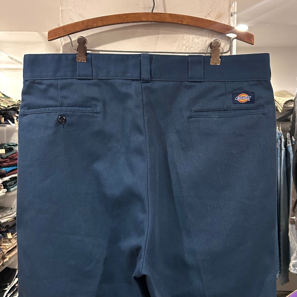 90s Dickies 874 ワークパンツ ディッキーズ ネイビー 38×33 USA製 (