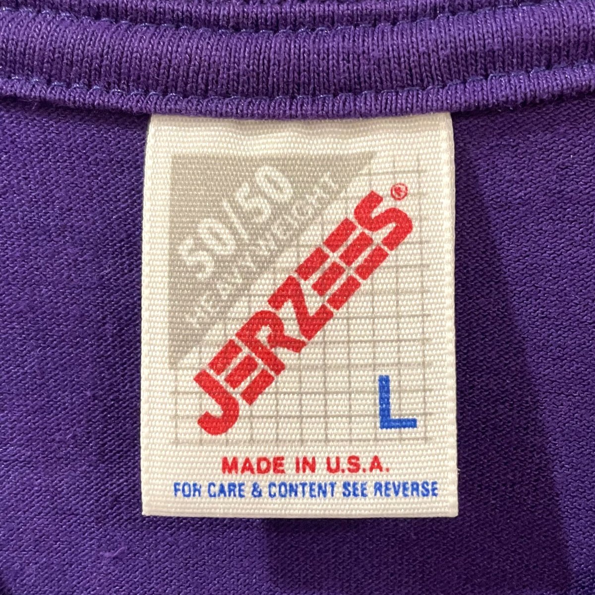JERZEES ショートスリーブTシャツ 無地T パープル USA製 90s