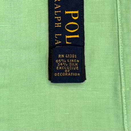 POLO RALPH RAUREN　S/S オープンカラーシャツ　Size XXL　ポロ ラルフローレン　リネン×シルク　(S5606)