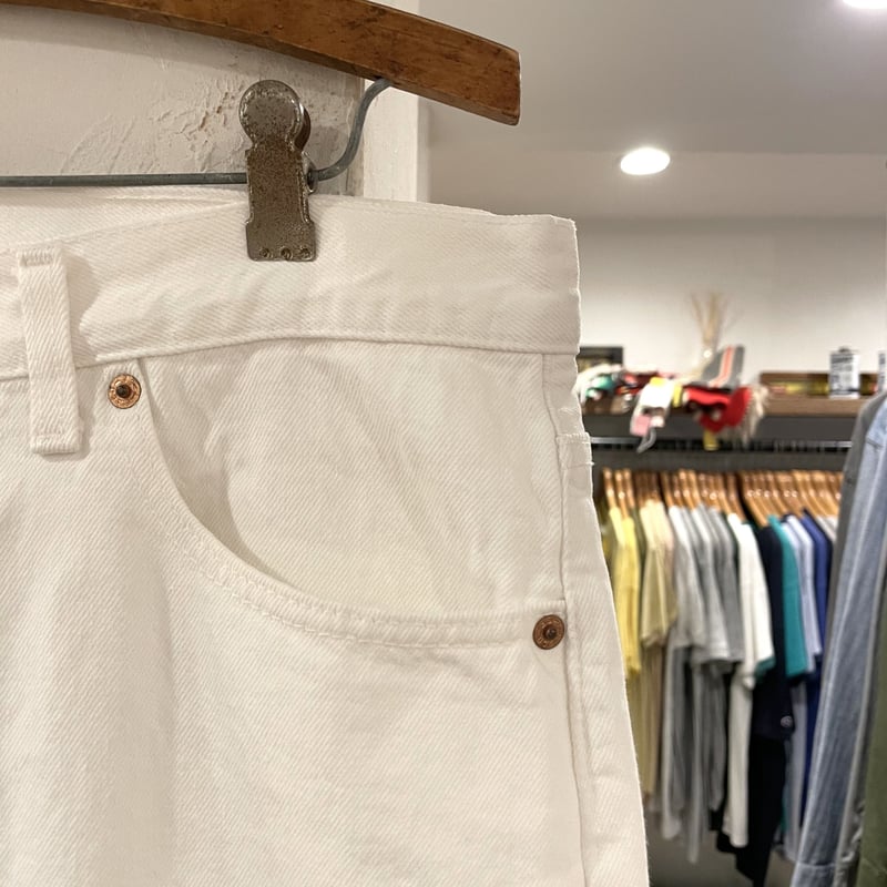 Levi's 501 90年代 リーバイス501 ホワイトデニムパンツ ボタン