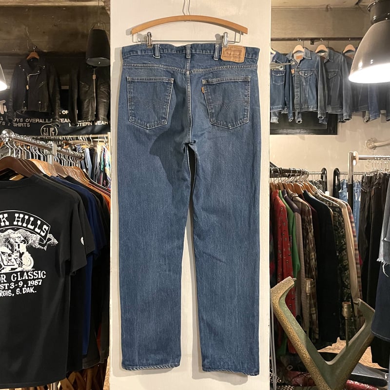 80s Levi's 20505 0217 デニムパンツ 37×31 USA製 裾チェーンステ
