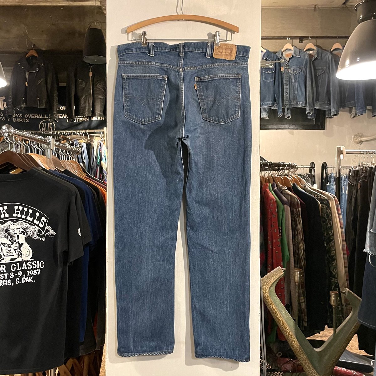 80s Levi's 20505 0217 デニムパンツ 37×31 USA製 裾チェーンステ 80s Levi's 20505 0217 デニムパンツ 37×31 USA製 裾チェーンステ