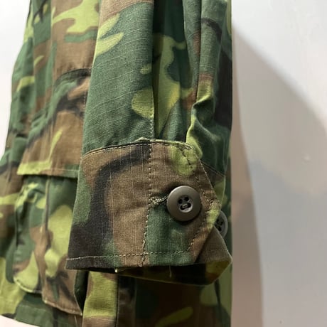 60s　US MILITARY　JUNGLE FATIGUE JACKET　グリーンリーフ　DEAD STOCK　Size S-R　ファティーグジャケット　ERDL迷彩　1968年　(S5728)