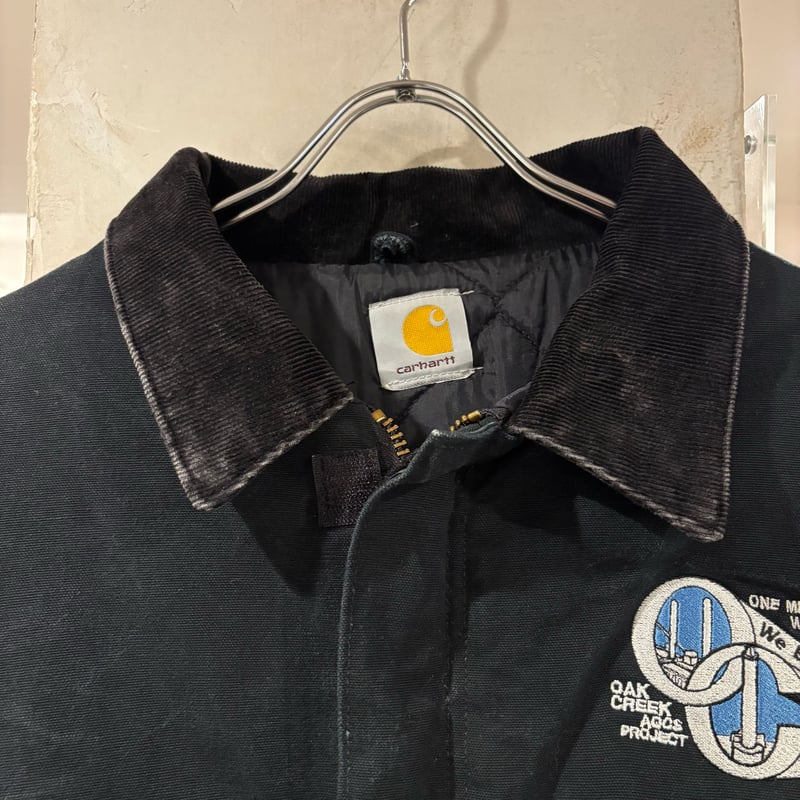 Carhartt トラディショナルコート　企業ロゴ　ブラック　sサイズ carhartt カーハート トラディショナルコート ダックジャケット
