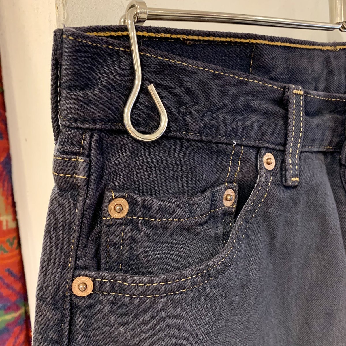 90s Levi's 501 後染めブラックデニム ボタン裏511 USA製 1996年 90s Levi's 501 後染めブラックデニム ボタン裏511 USA製 1996年