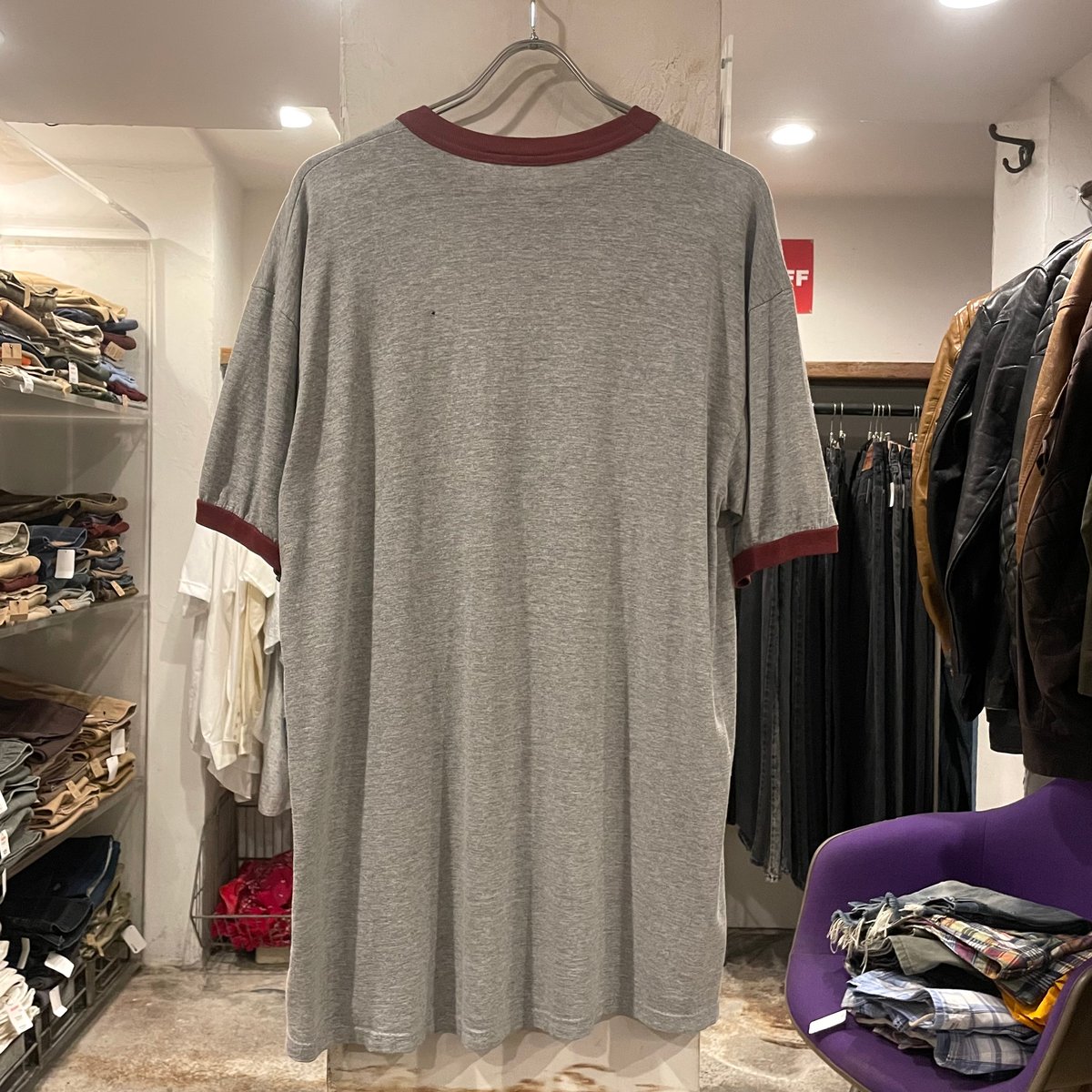 80's MADE IN U.S.A 13starリンガーTee 裾シングル 80s USA製 ヴィンテージリンガーTシャツ シングルステッチ