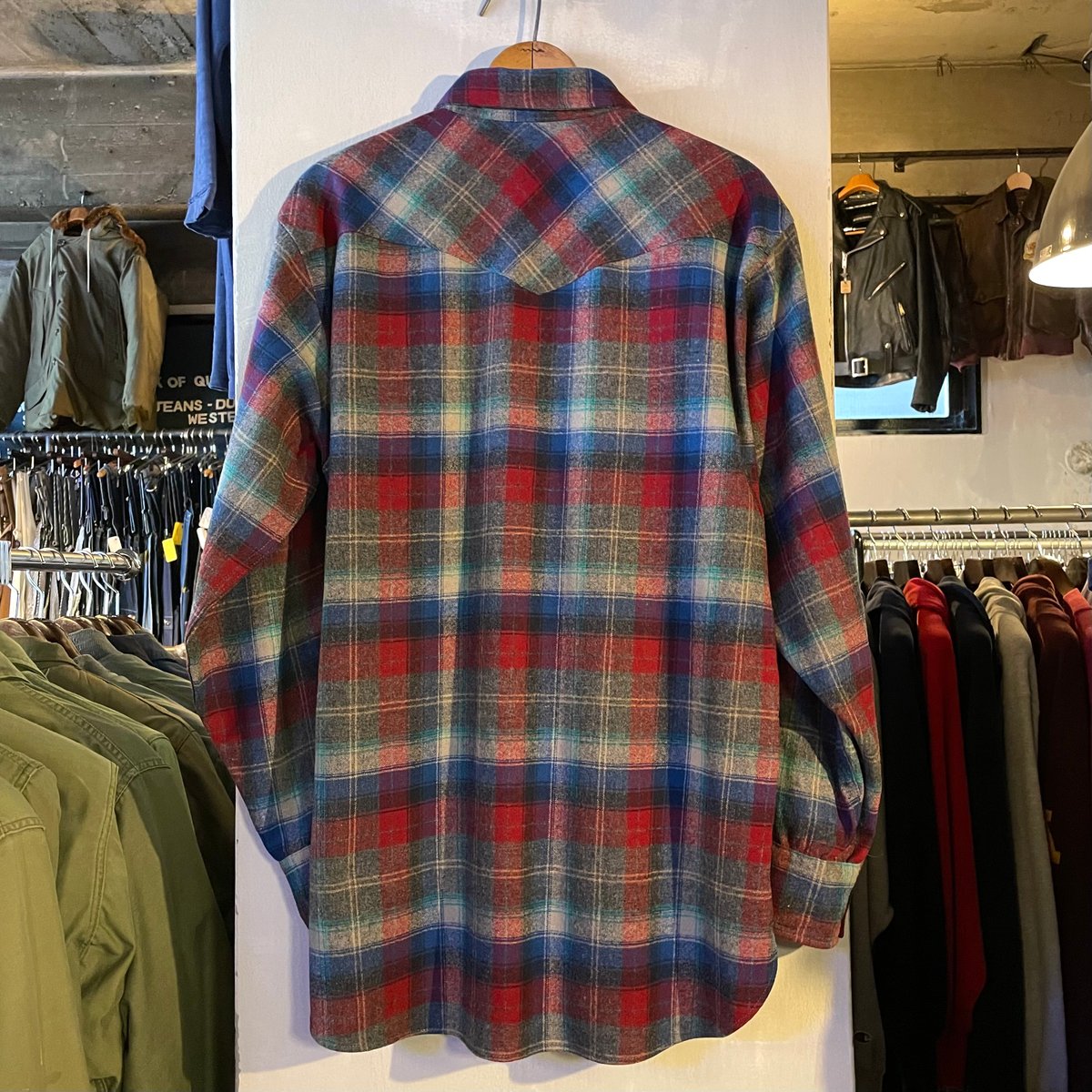 70s PENDLETON Wool Shirt USA製 ウエスタンシャツ チェック柄 ペン