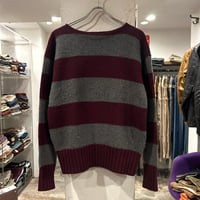 Polo by Ralph Lauren　ウールセーター　ラルフローレン　ボーダー柄　Size 40　(S4123)