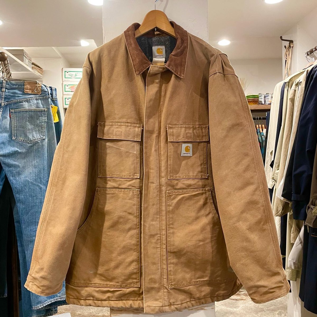 短丈⭐️Carhartt カーハート トラディショナルジャケット XL相当 Carhartt カーハート CARHARTT 正規品 メンズ アウター ショート