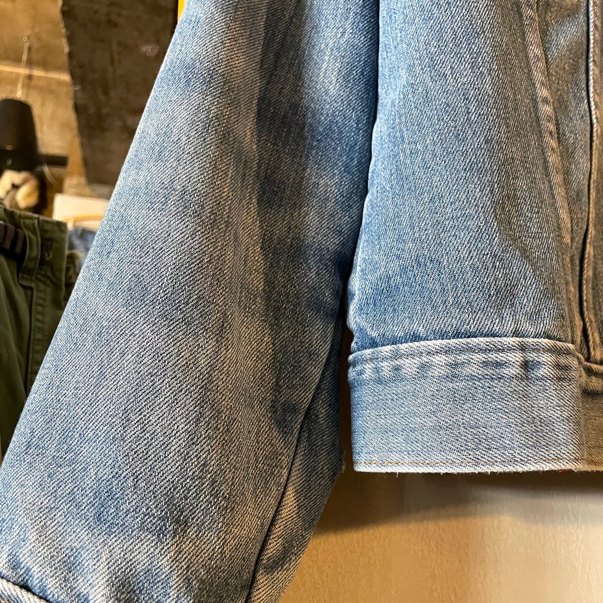 70s Brand Unknown デニムジャケット キルティングライナー Size 42 ハ