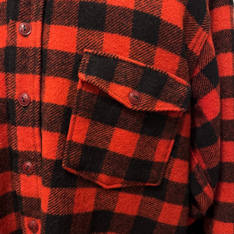 50s Woolrich L/S Vintage Wool Shirt USA製 ヴィンテージ