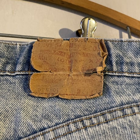 80s　Levi’s 505 0217　デニムパンツ　33×31　黒カン　内股シングル　裾チェーンステッチ　42 TALON ZIP　ボタン裏 16　USA製　1980年　(S3626)
