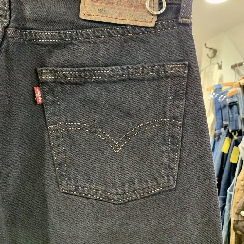 90s Levi's 501 後染めブラックデニム ボタン裏511 USA製 1996年 (S...