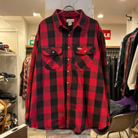 carhartt　L/S ネルシャツ　Size 3XL　カーハート　チェックシャツ　赤×黒　ビッグサイズ　(S4514)