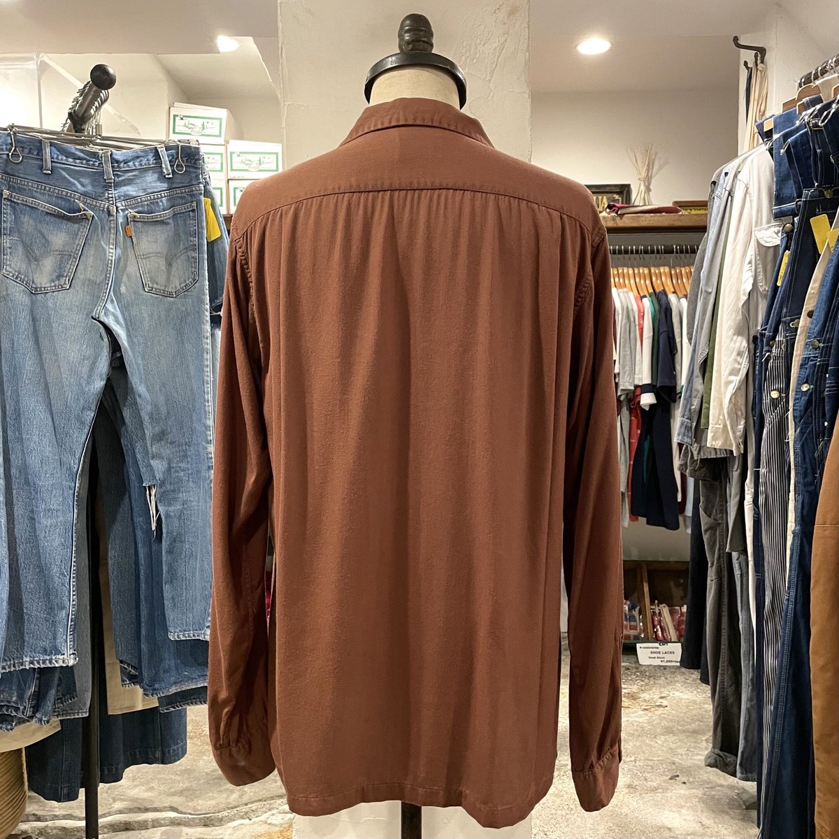 50s ARROW Vintage Rayon Shirt レーヨンシャツ オープンカラー