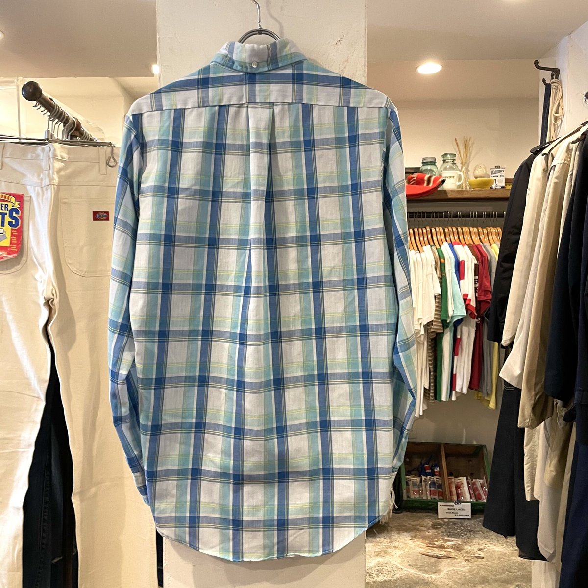 TOWN CRAFT ボタンダウンシャツ チェック柄 三点留めボタン Penneys