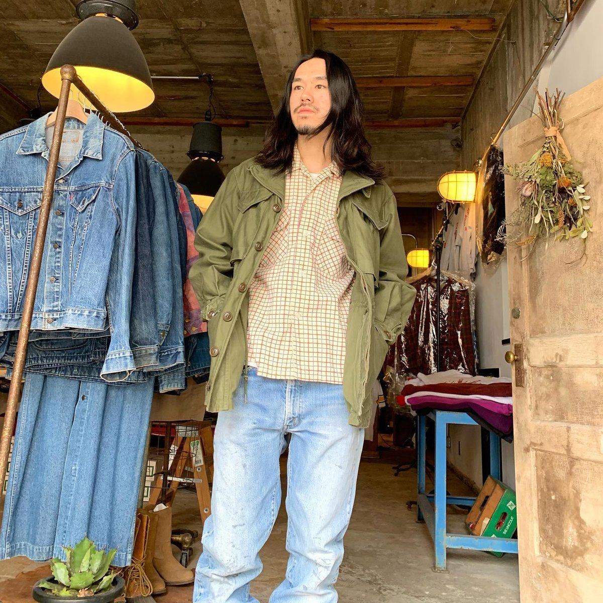 40s US ARMY M-43 Field Jacket フィールドジャケット ミリタリージ