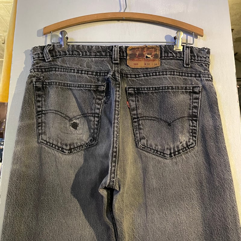 90s Levi's 505 ブラックデニム パンツ 34×34 USA製 リーバイス 90s Levi's 505 ブラックデニム パンツ 34×34 USA製 リーバイス