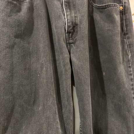 00s　Levi's 550 0260　Relaxed Fit　リーバイス　ブラックデニムパンツ　32×28　2001年　(S4518)