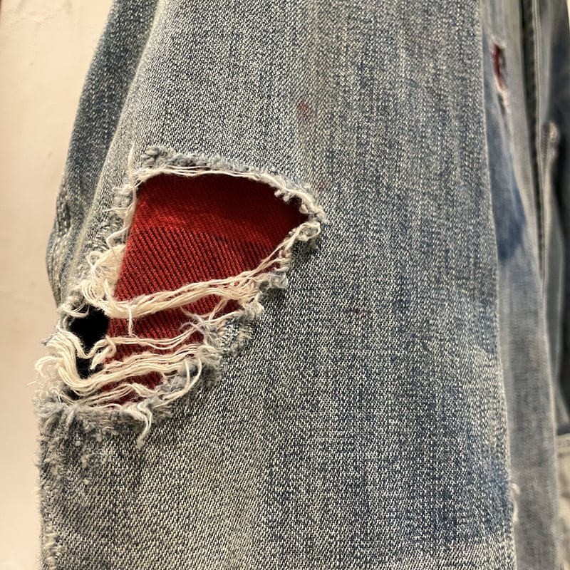 DENIM&SUPPLY デニム カバーオール USED加工 デニムアンドサプライ