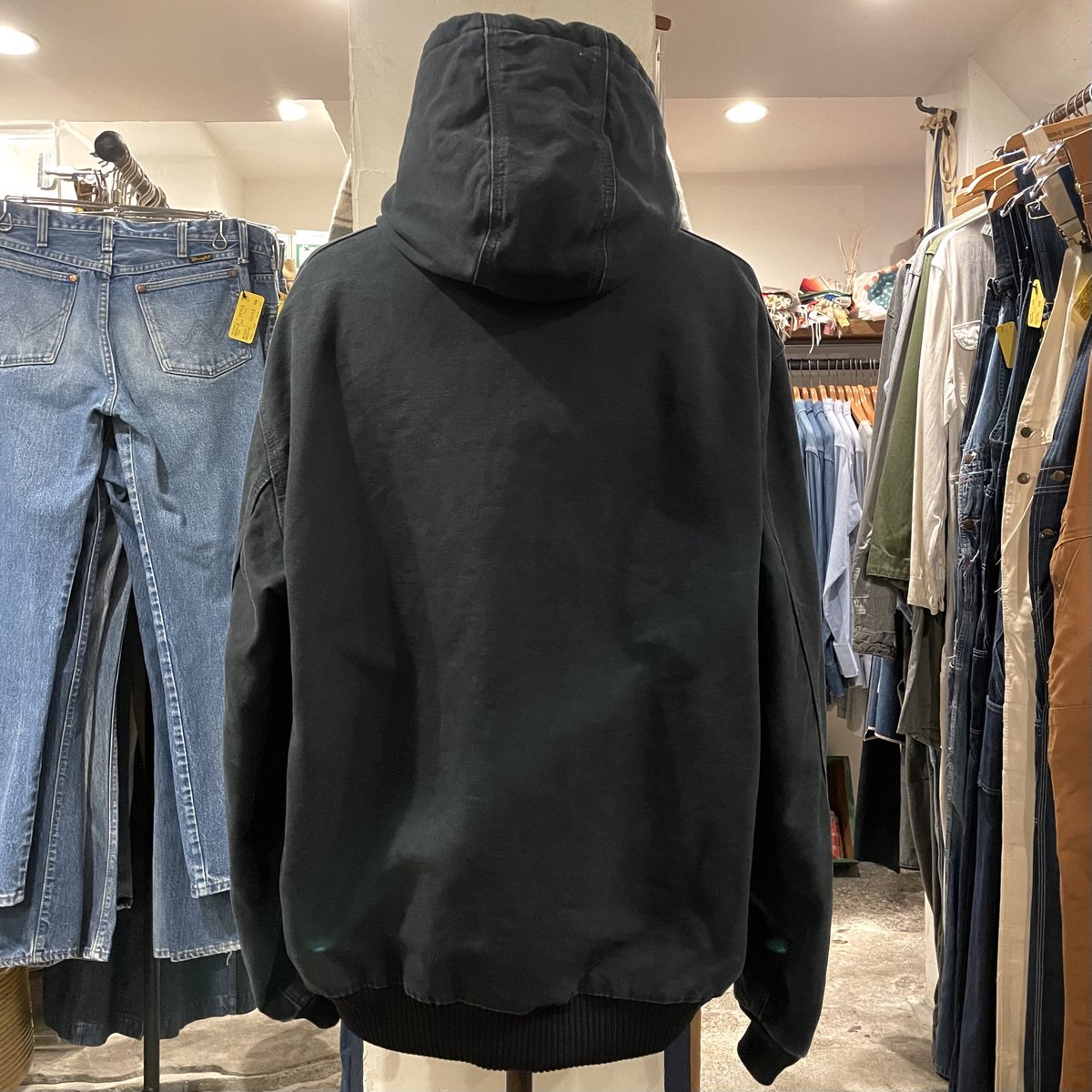 90s Carhartt アクティブジャケット ダック地 ブラック USA製 ワーク 