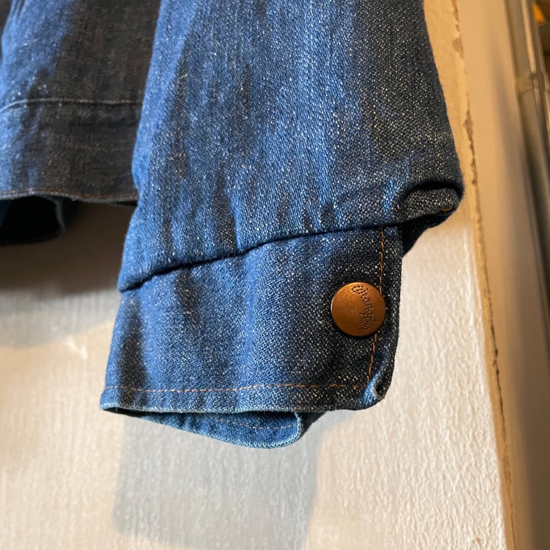 70s Wrangler ボア デニムジャケット USA製 Size 42 ラングラー (S4 