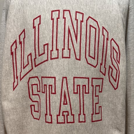 90s　Champion　リバースウィーブ　Reverse Weave　USA製　Size XL　ILLINOIS STATE　刺繡タグ　チャンピオン　(S5386)