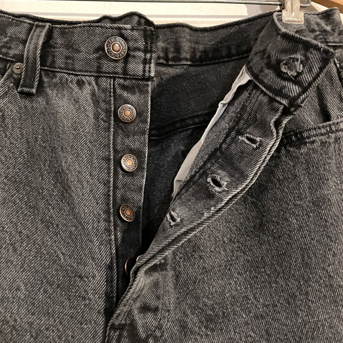 90s Levi's 501-0660 リーバイス 後染めブラックデニム 32×32 90s Levi's 501-0660 リーバイス 後染めブラックデニム 32×32