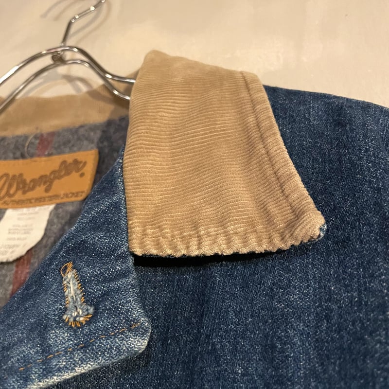 Wrangler デニムジャケット ブランケットライナー 襟
