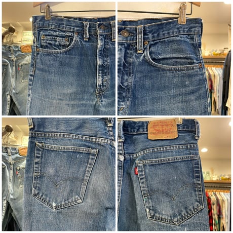 Levi’s 517　66モデル　single　脇割り　ボタン裏16　SCOVILLジッパー　ブーツカット　1975年　(S0861)